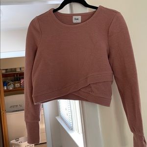 Bae the Label Cross Your Heart Crop maternity Top